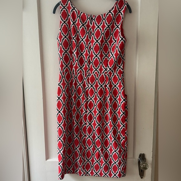 London Times Pink, Black and White Patterned Mini Dress size 10 - Picture 7 of 9